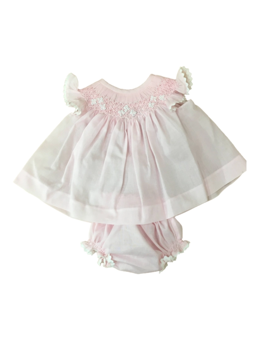 Dbb' - Vestido De Algodão Rosado De Bebê Menina Dbb' 25997-1 (Tallas De 1 A 36)