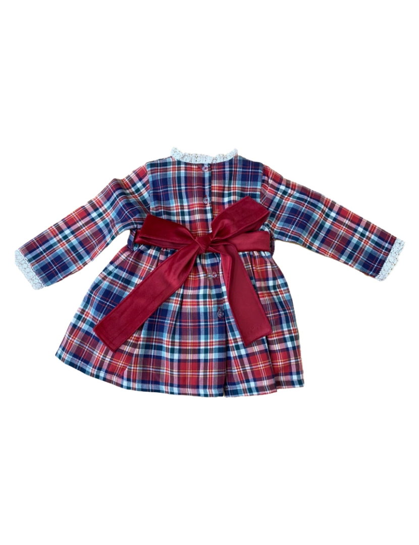 imagem de Vestido De Algodão Vermelho De Menina Baby Fashion 27920-3 (Tallas De 3 A 36)2