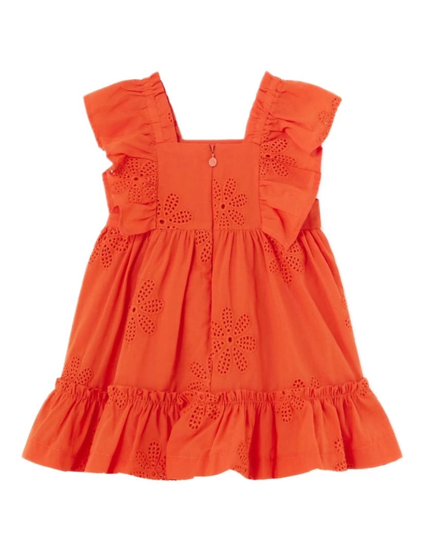 imagem de Vestido De Algodão Naranja De Bebê Menina Mayoral 28270-6M (Tallas De 6 A 36)2