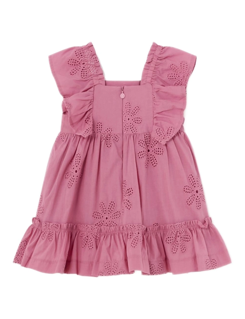 imagem de Vestido De Algodão Rosado De Bebê Menina Mayoral 28271-6M (Tallas De 6 A 36)3