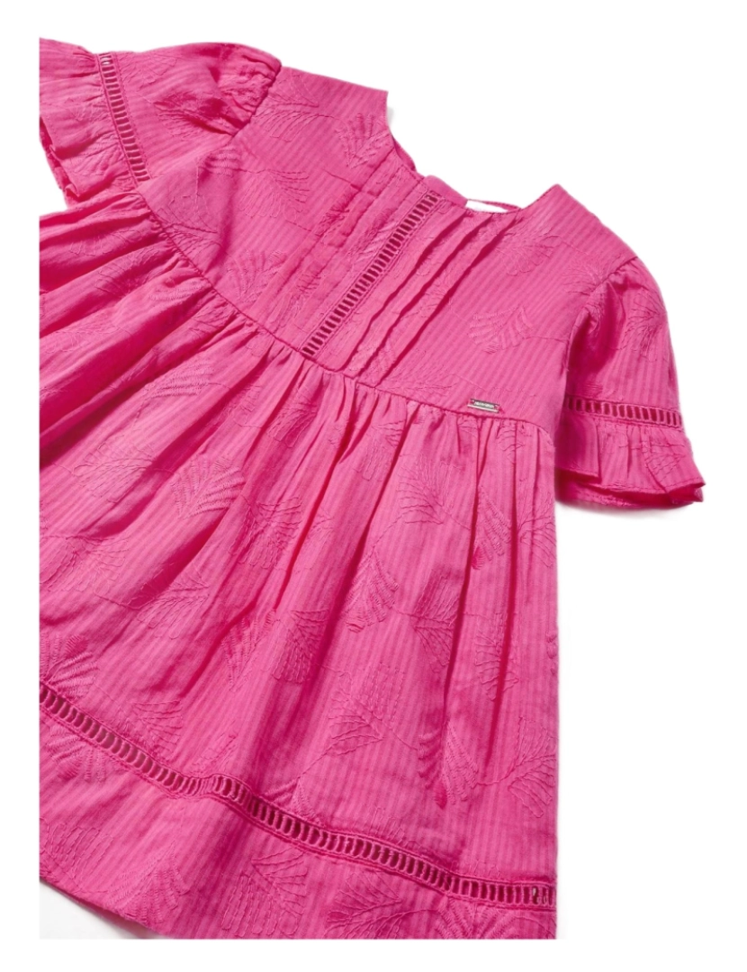 imagem de Vestido De Algodão Rosado De Bebê Menina Mayoral 28269-6M (Tallas De 6 A 36)3