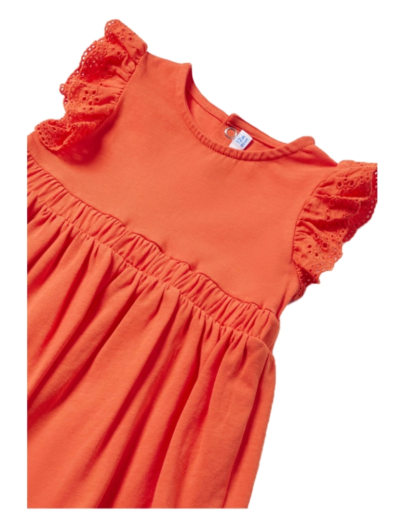 imagem de Vestido De Algodão Naranja De Bebê Menina Mayoral 28295-6M (Tallas De 6 A 36)3