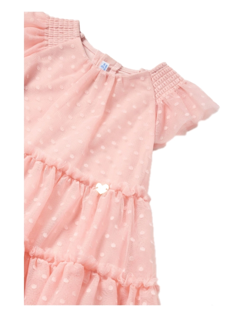 imagem de Vestido De Algodão Rosado De Bebê Menina Mayoral 28274-6M (Tallas De 6 A 36)3