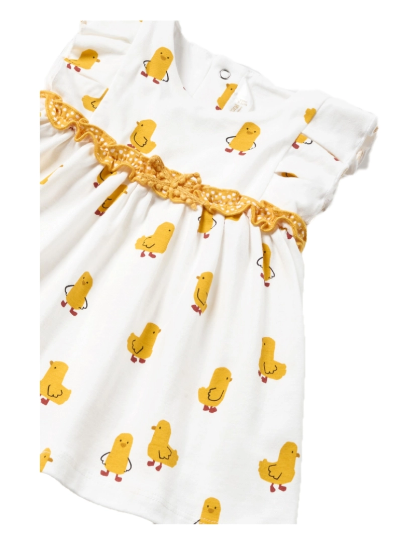 imagem de Vestido De Algodão Amarelo De Bebê Menina Mayoral 28329-0-1 (Tallas De 1 A 18)3