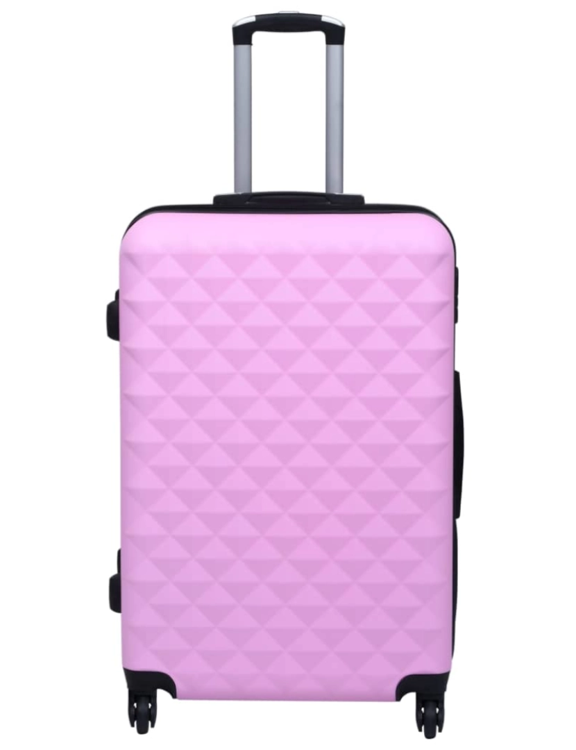 imagem de Conjunto de malas de viagem estojo rígido 2 pcs ABS rosa2