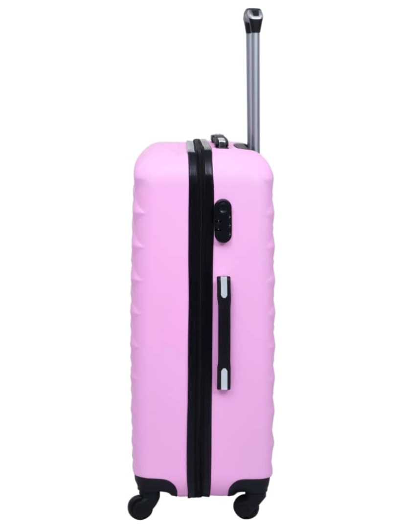 imagem de Conjunto de malas de viagem estojo rígido 2 pcs ABS rosa4