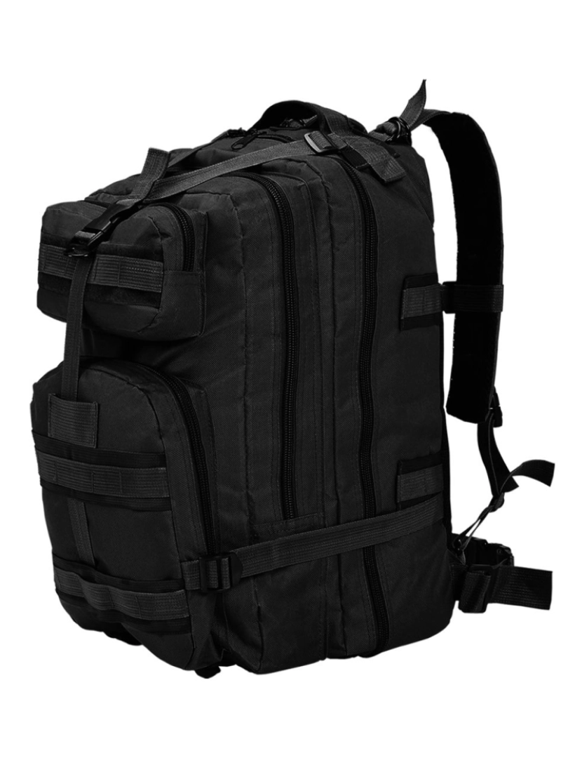 Vidaxl - Mochila estilo exército 50 L preto