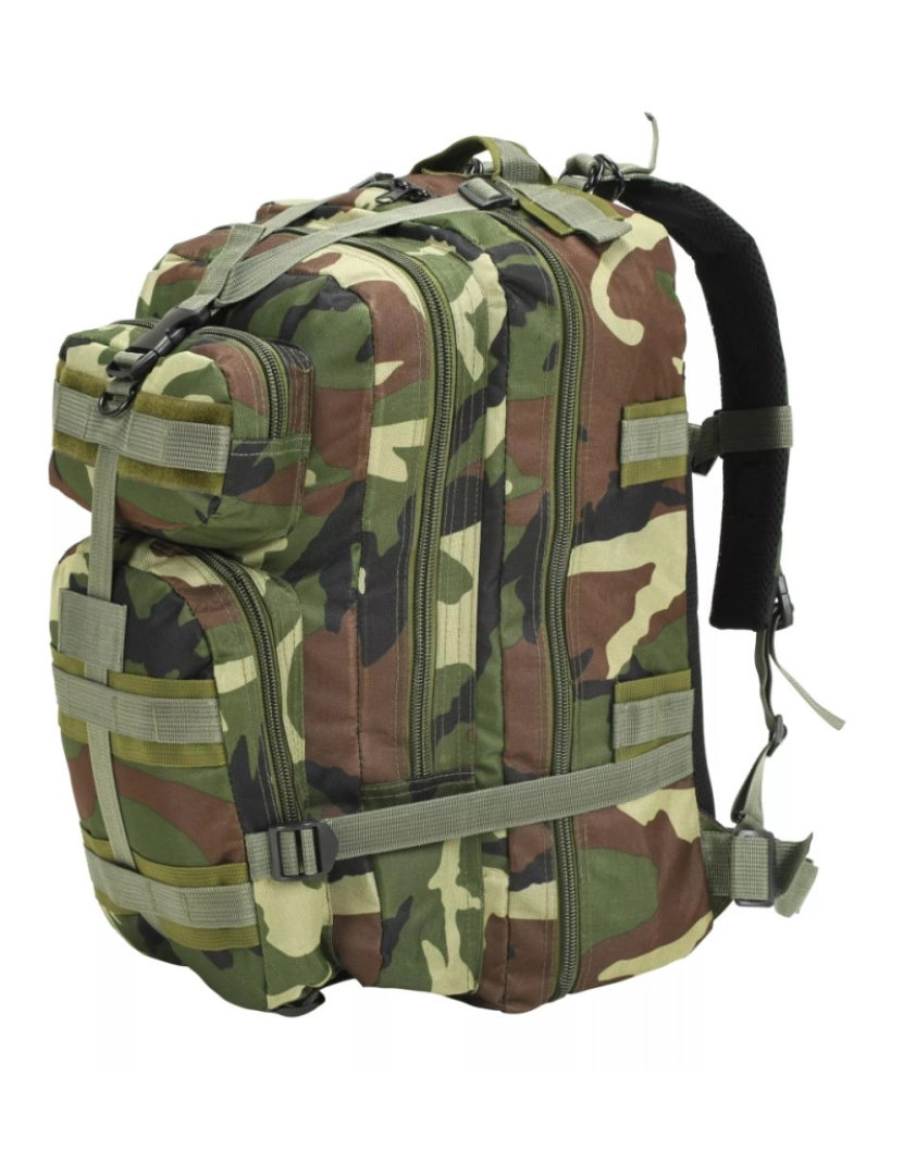 Vidaxl - Mochila estilo exército 50 L camuflagem