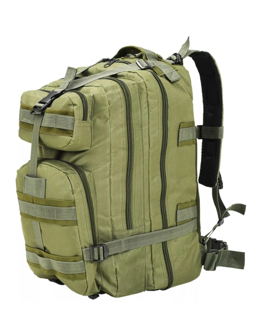 Vidaxl - Mochila estilo exército 50 L verde azeitona