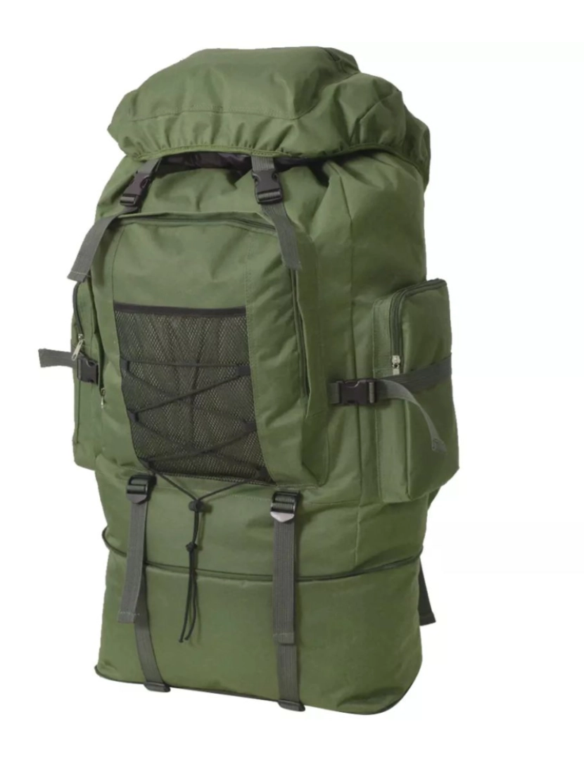 Vidaxl - Mochila estilo exército XXL 100 L verde