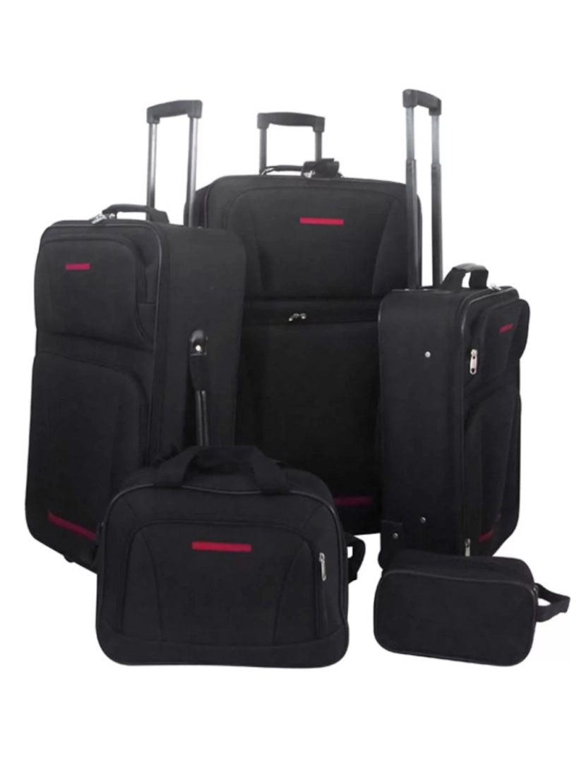 imagem de Conjunto malas de viagem 5 pcs preto1