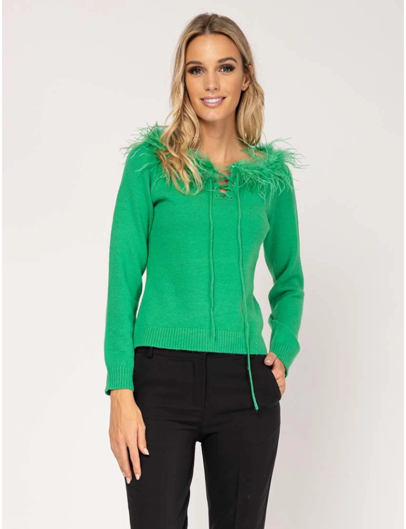 Tantra - Camisa Manga Comprida Senhora Verde
