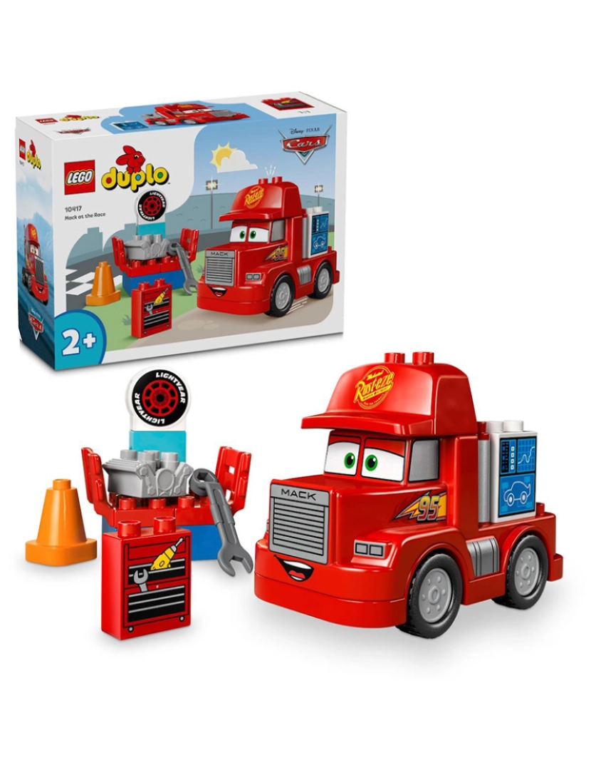 Lego - LEGO DUPLO DISNEY  MACK NA CORRIDA 10417