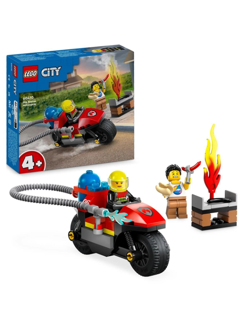 Lego - Lego City Mota De Resgate Dos Bombeiros 60410