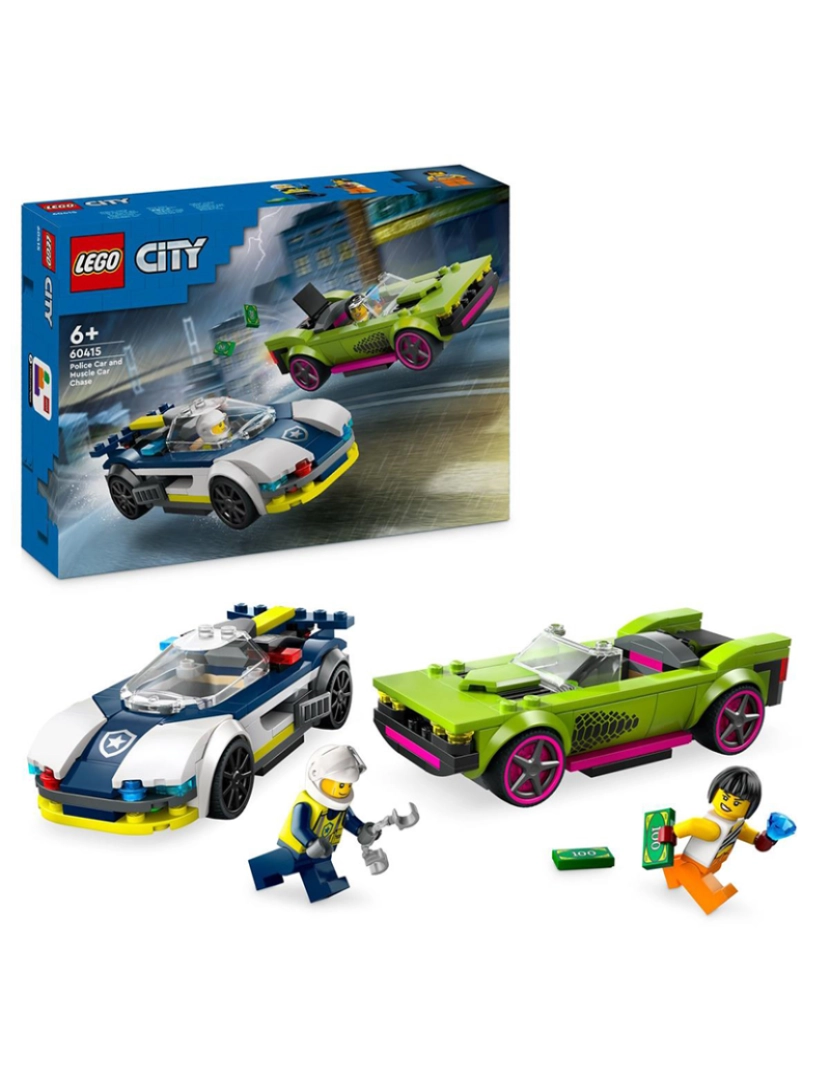 Lego - Lego City Perseg. Carro Polícia Muscle Car 60415