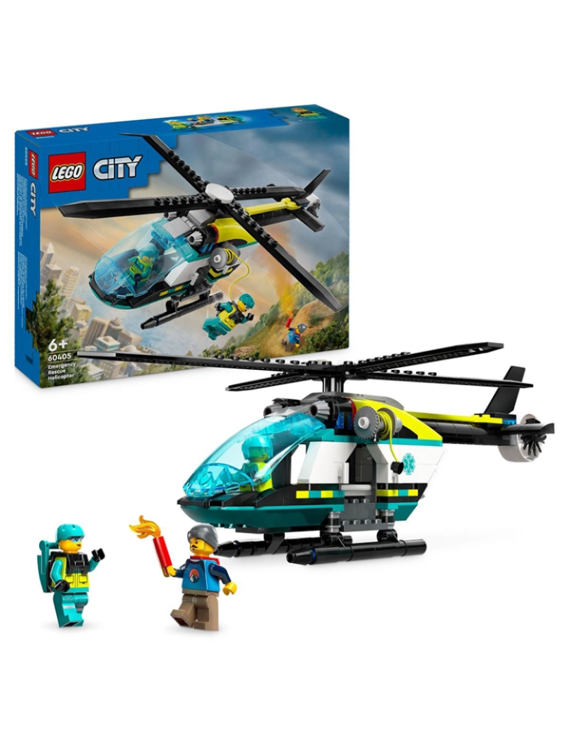 Lego - LEGO CITY HELICÓPTERO SALVAMENTO DE EMERG. 60405