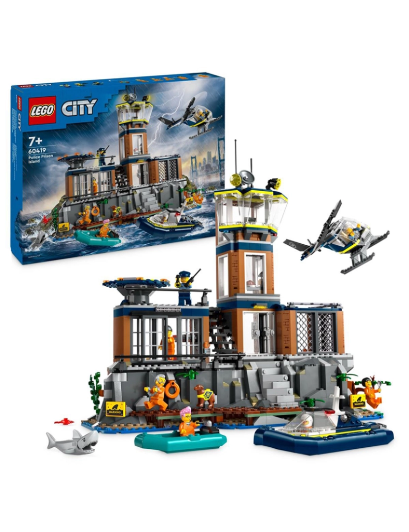 Lego - Lego City Ilha Da Prisão Da Polícia 60419