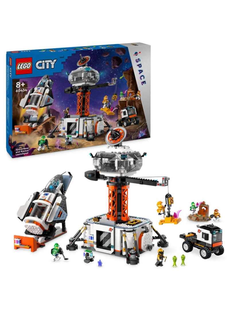 Lego - Lego City Base Espacial Lançam. De Foguetão 60434
