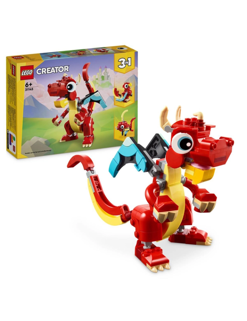 Lego - LEGO CREATOR DRAGÃO VERMELHO 31145