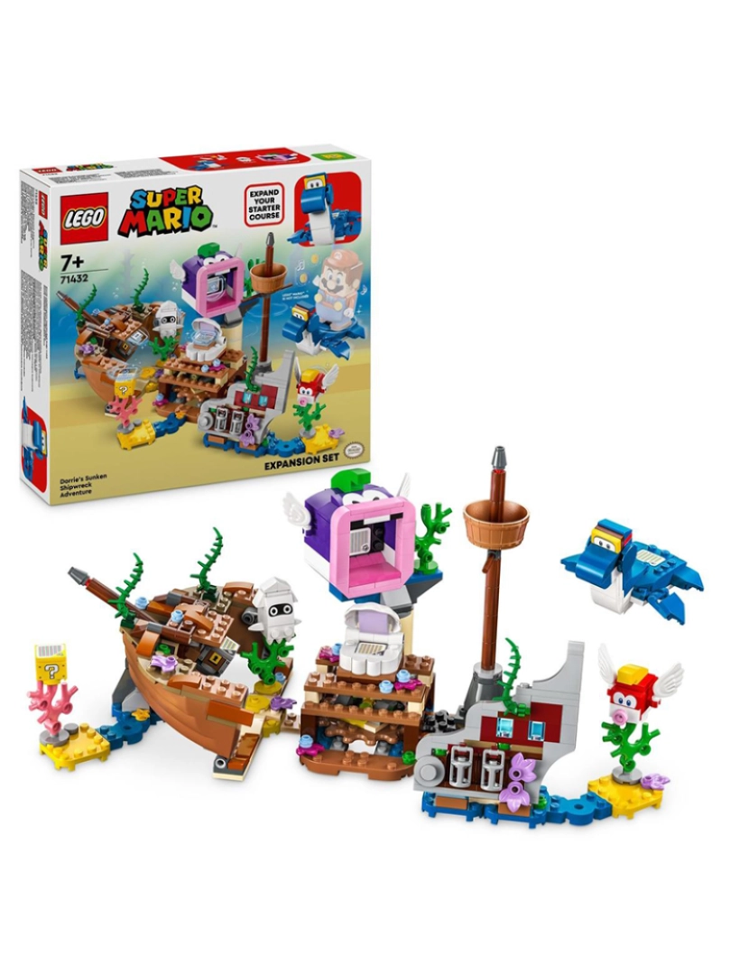 Lego - Lego Super Mario Dorrie E O Navio Expansão 71432