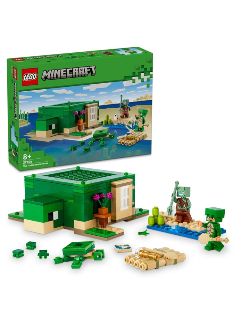 Lego - Lego Minecraft A Casa De Praia Tartaruga 21254