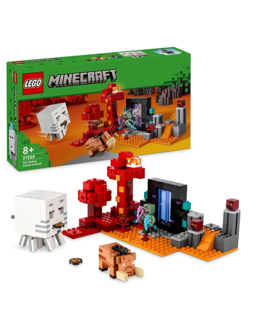 Lego - Lego Minecraft Emboscada Do Portal Do Nether 21255