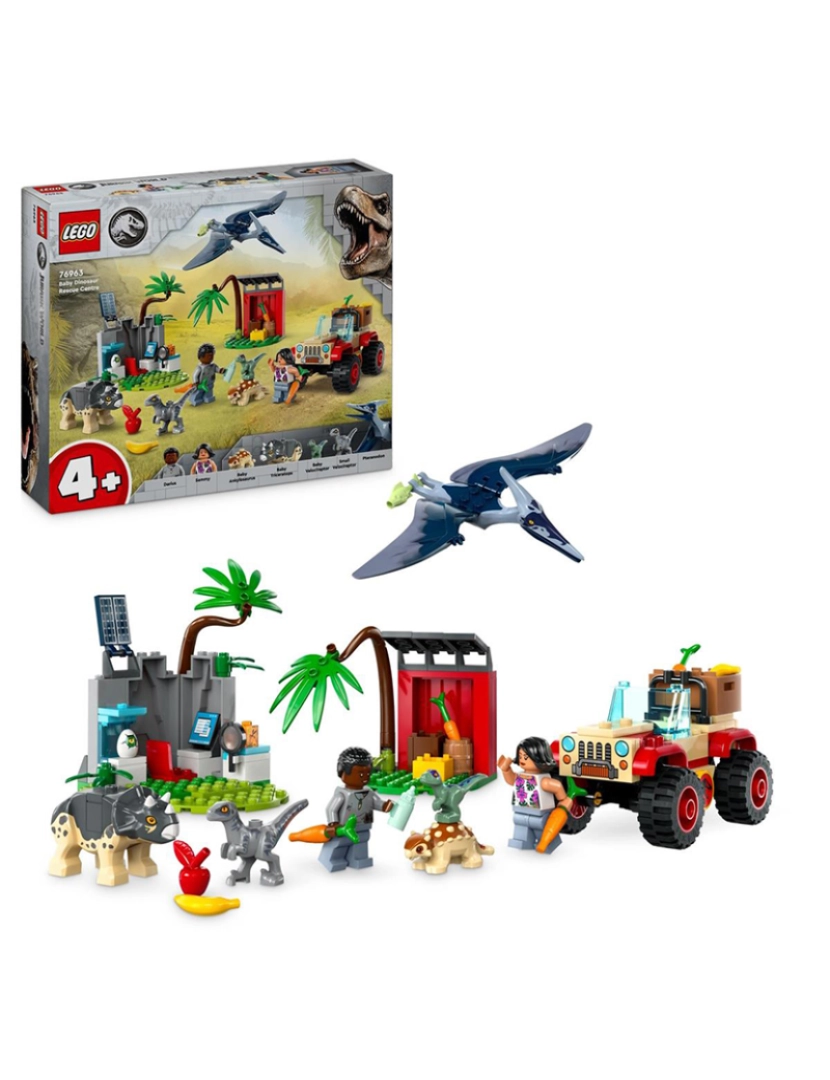 Lego - LEGO JURASSIC WORLD CEN. RESGATE DINOS BEBÉS 76963