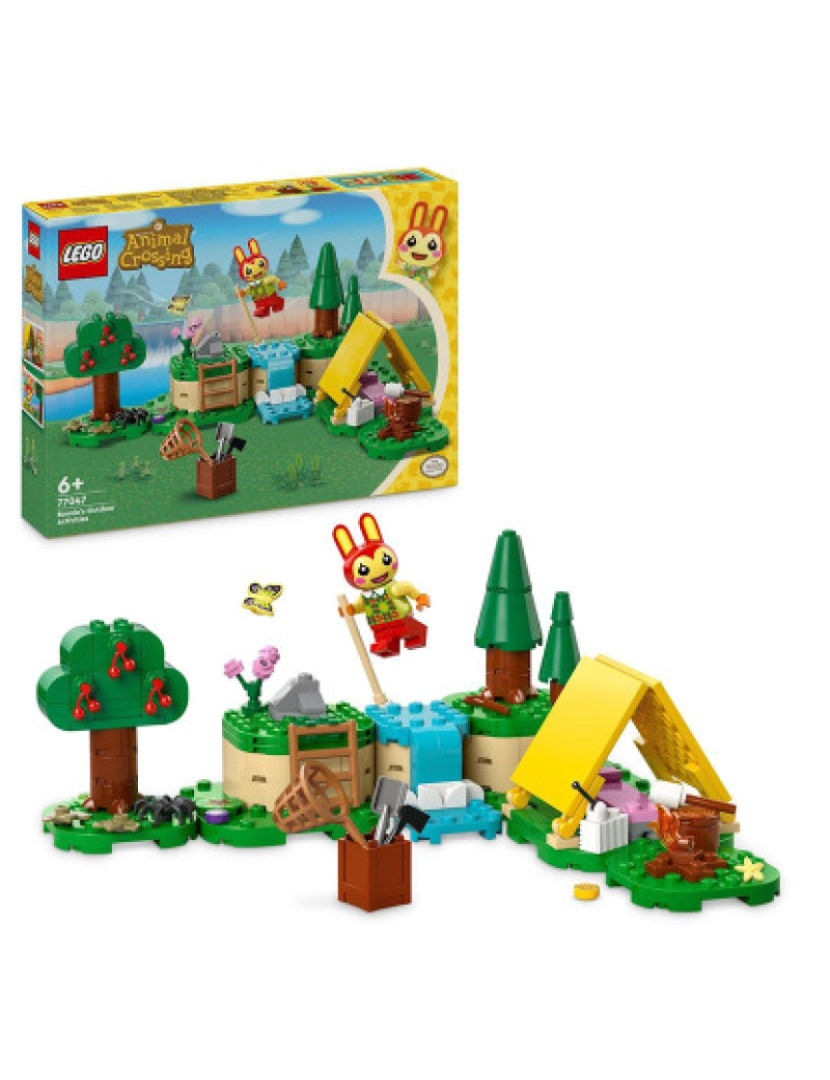 Lego - LEGO ANIMAL CROSSING ACAMPAMENTO DA BUNNIE 77047