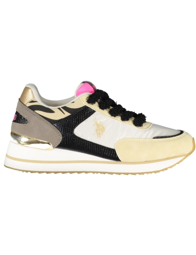 U.s. Polo Assn. - U.S. Polo Assn. Sapatilhas Desportivas Beges Mulher BEBEIBLK01