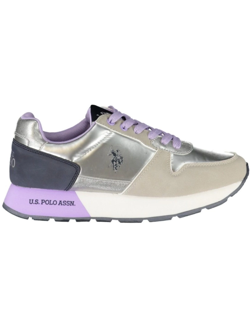 U.s. Polo Assn. - U.S. Polo Assn. Sapatilhas Desportivas Prateadas Mulher 02WCN ( Tamanho 35 ao 40 )