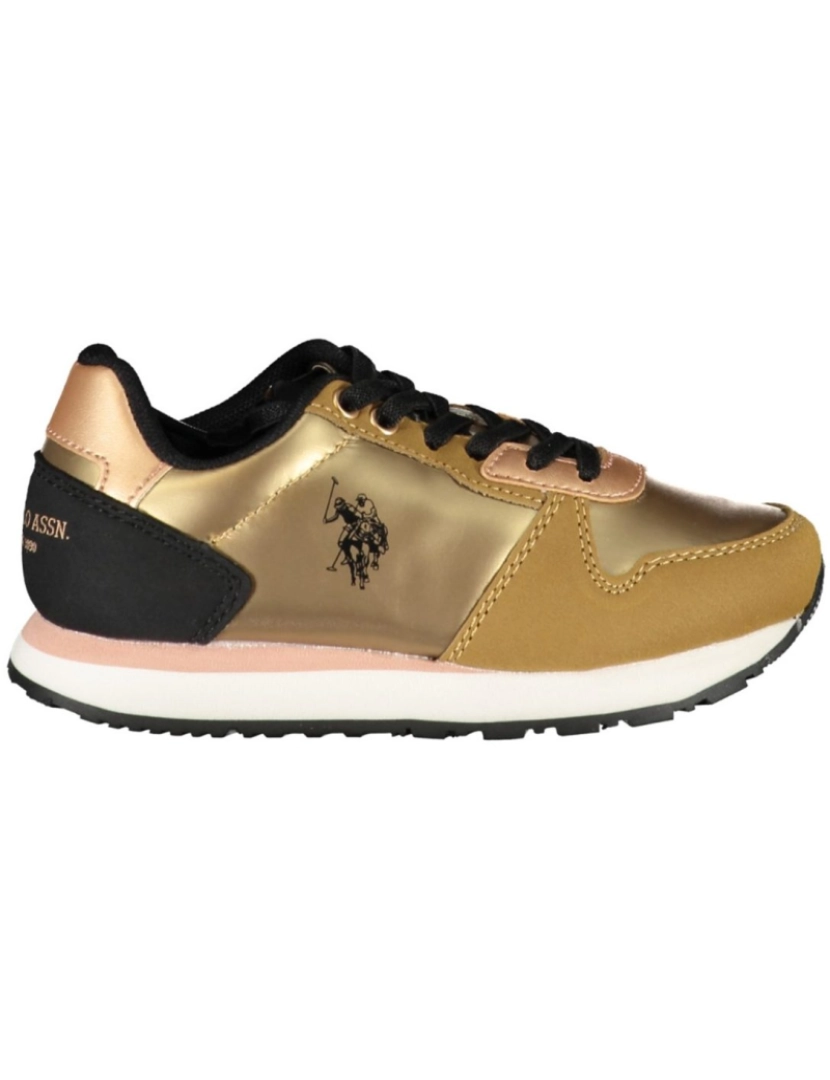 U.s. Polo Assn. - U.S. Polo Assn. Sapatilhas Desportivas Douradas   BIK01