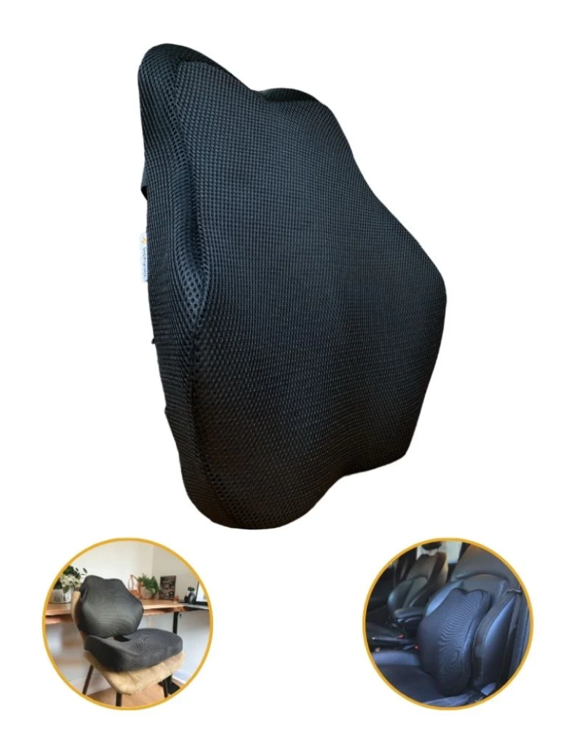 Inphysio - Almofada de Suporte Lombear Ergonômico Alongada