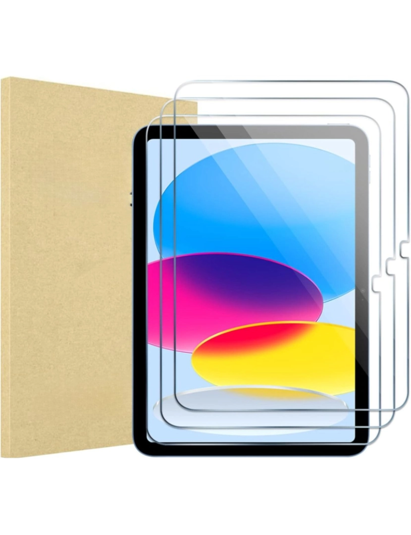 imagem de Pack 3x películas vidro temperado para Ipad Air 4 10.9 20202