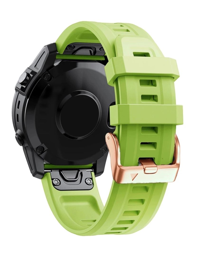 imagem de Pack 2x bracelete Silicone fecho metal para Garmin Fenix 5S Plus Amarelo e Verde3