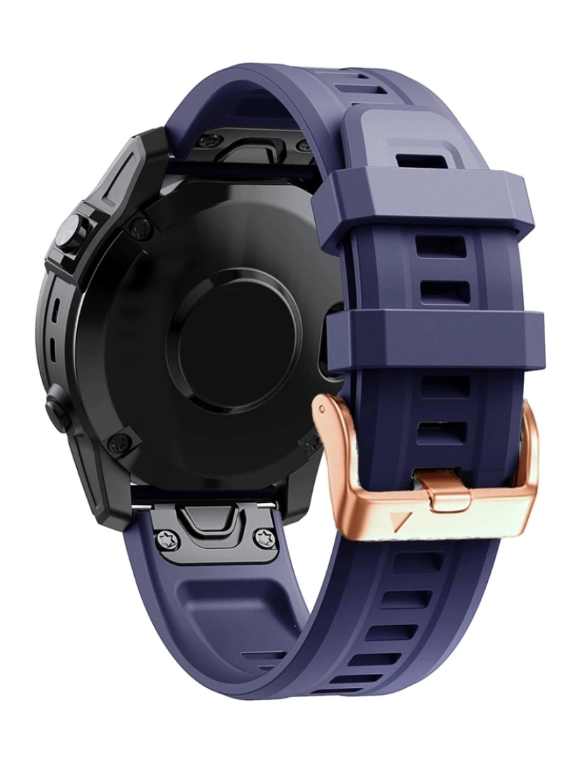 imagem de Pack 2x bracelete Silicone fecho metal para Garmin Fenix 7S Pro Azul e Roxo3