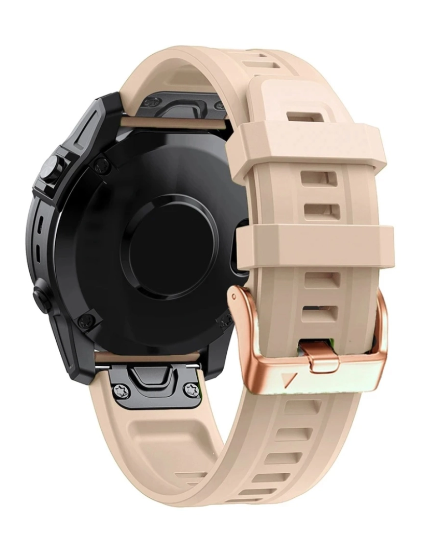 imagem de Pack 2x bracelete Silicone fecho metal para Garmin Fenix 7S Verde e Damasco3