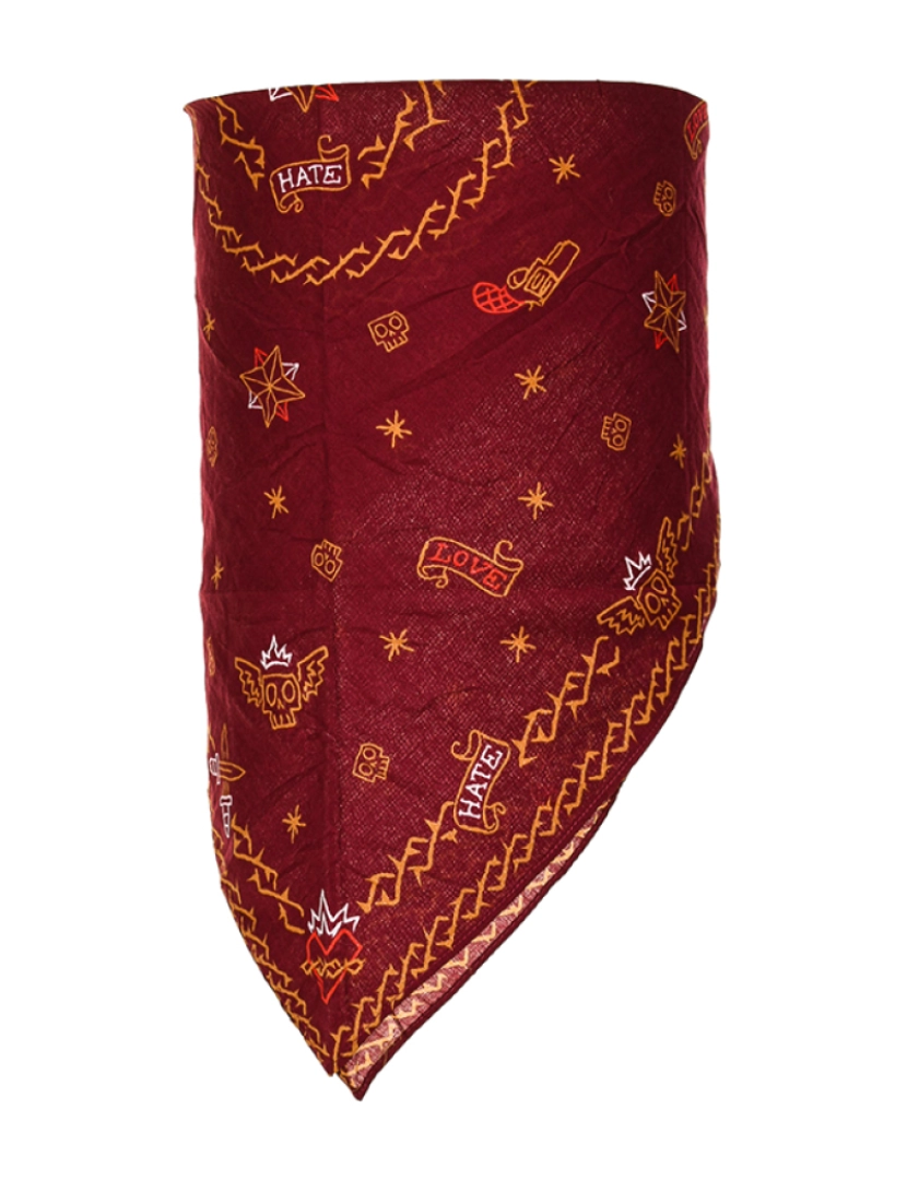 Buff - Bandana  Borgonha impresso