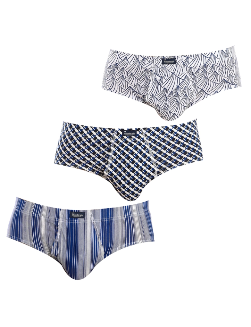 Abanderado - Slips Homem Striped Azul