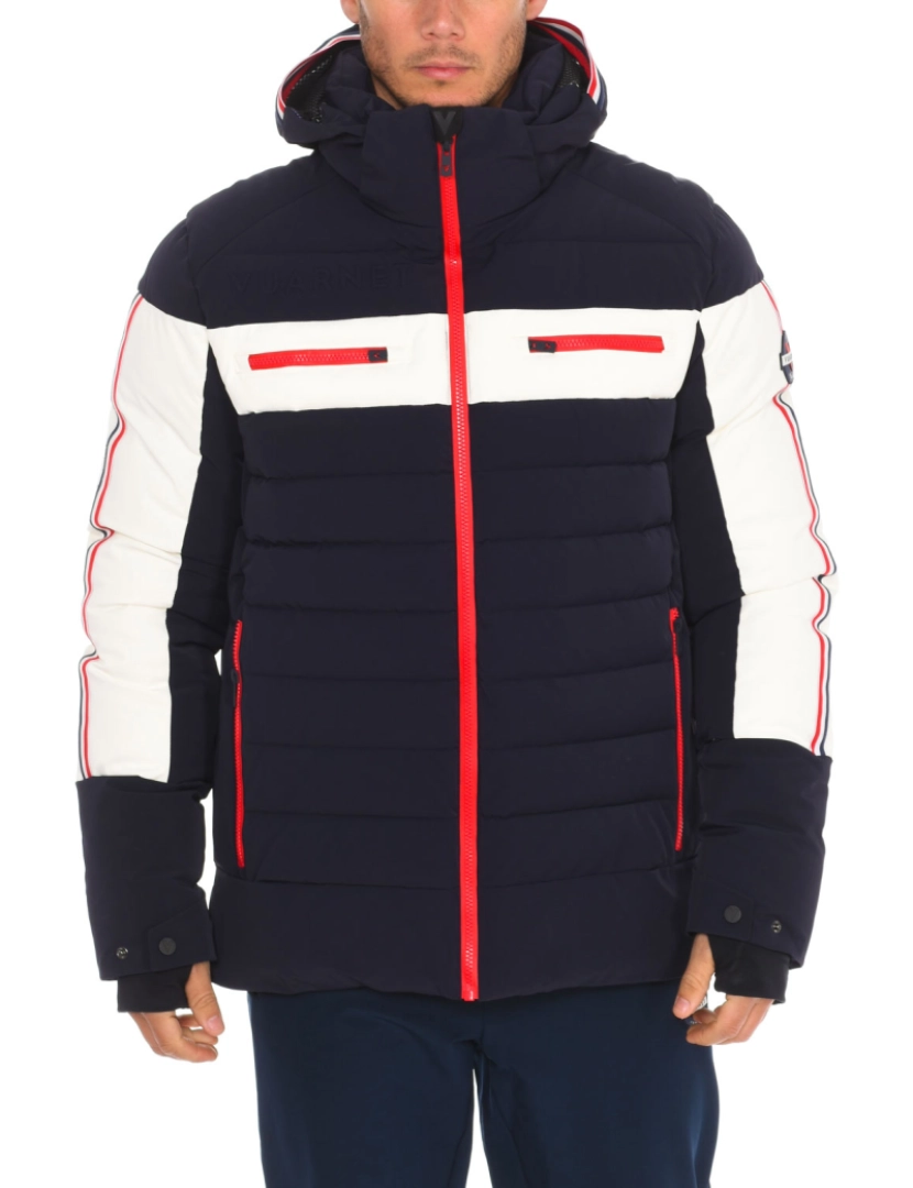 Vuarnet - Casaco Ski Homem Azul Navy e  Branco