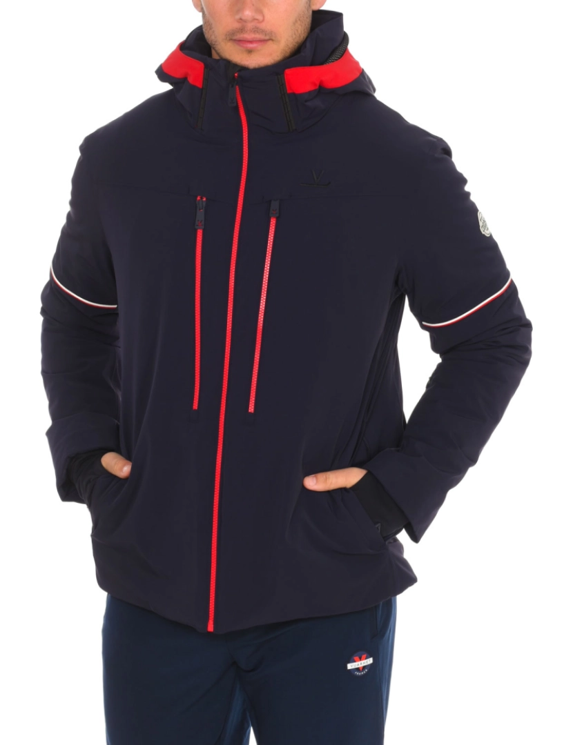 Vuarnet - Casaco Ski Homem Azul Navy e Vermelho