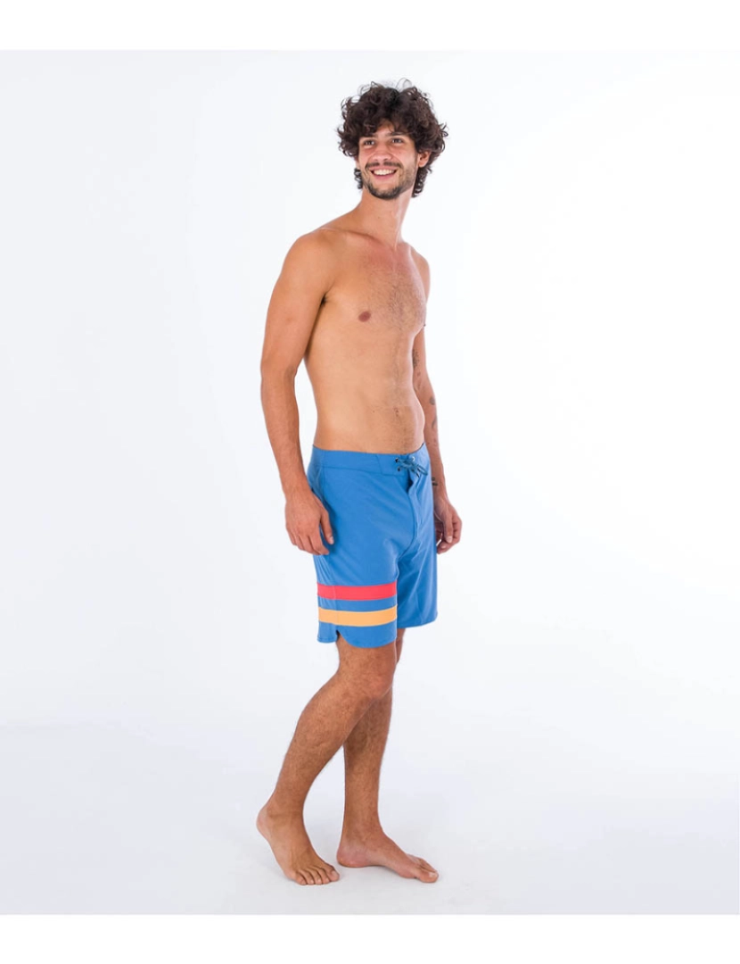 Hurley - Calções de Banho Homem Phantom Block Party 18' Medium Azul