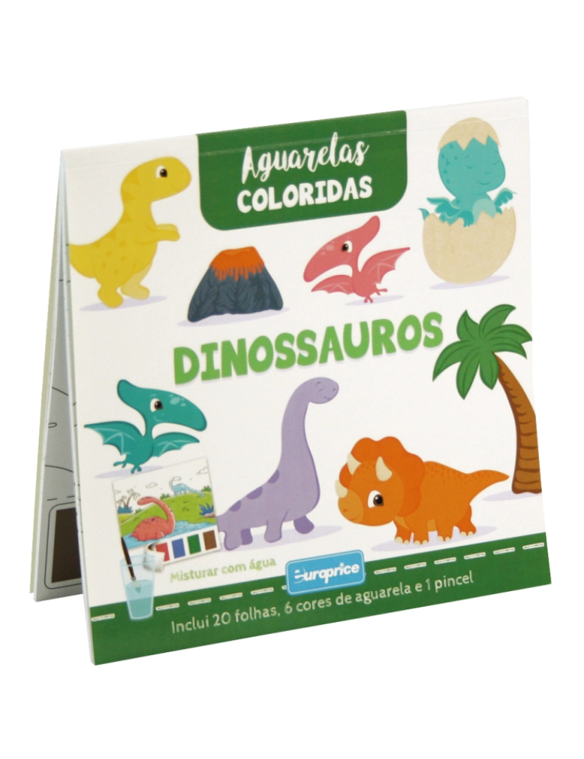 Europrice - Aguarelas Coloridas - Dinossauros