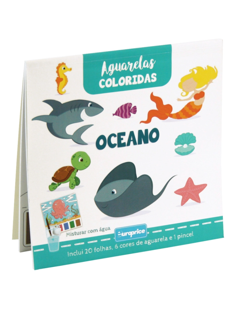 Europrice - Aguarelas Coloridas - Oceano