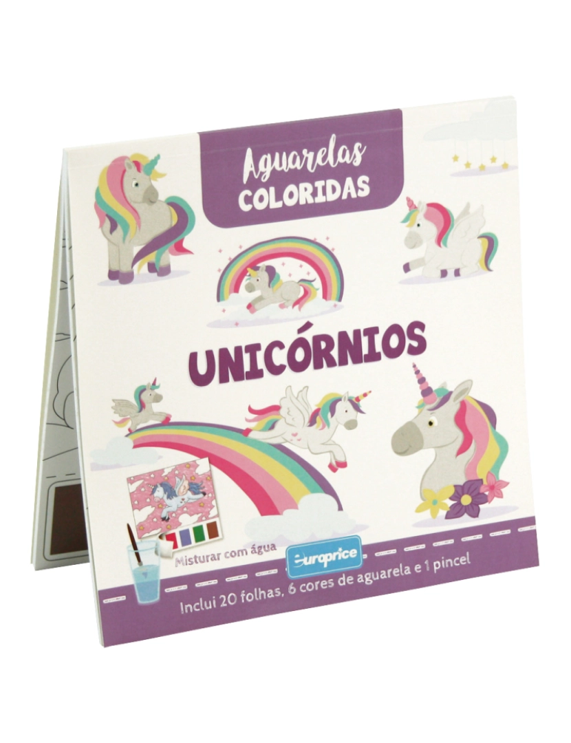 imagem de Aguarelas Coloridas - Unicórnios1