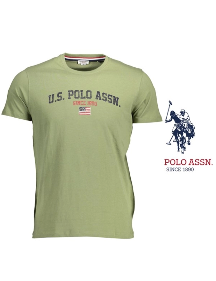 U.s. Polo Assn. - U.S. Polo Assn. T-Shirt M. Curta Homem Verde 61504-49351