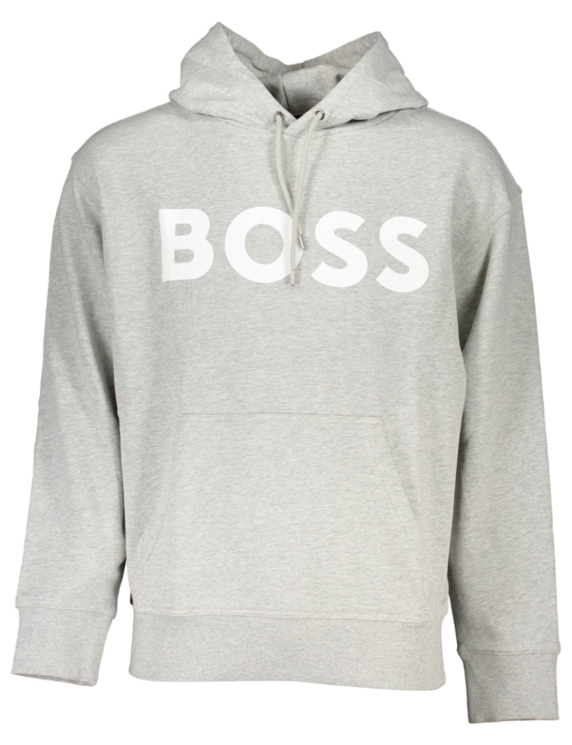 Hugo Boss - Hugo Boss Sweatshirt c/Capuz Cinza Claro Homem