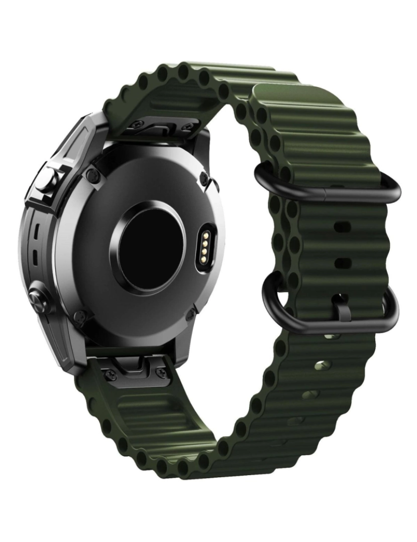 imagem de Pack 2x Bracelete Ocean Waves para Garmin Fenix 5 Plus Azul e Verde3