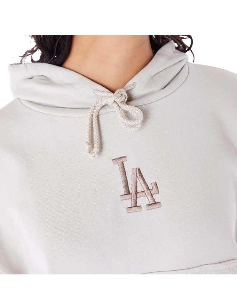 imagem de New Era Mlb Lifestyle Crop Hoody Losdod Stnabr Moletom3