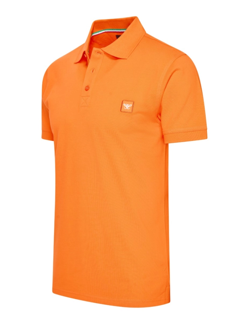 imagem de Cappuccino Italia Polo Plain Pique Laranja1