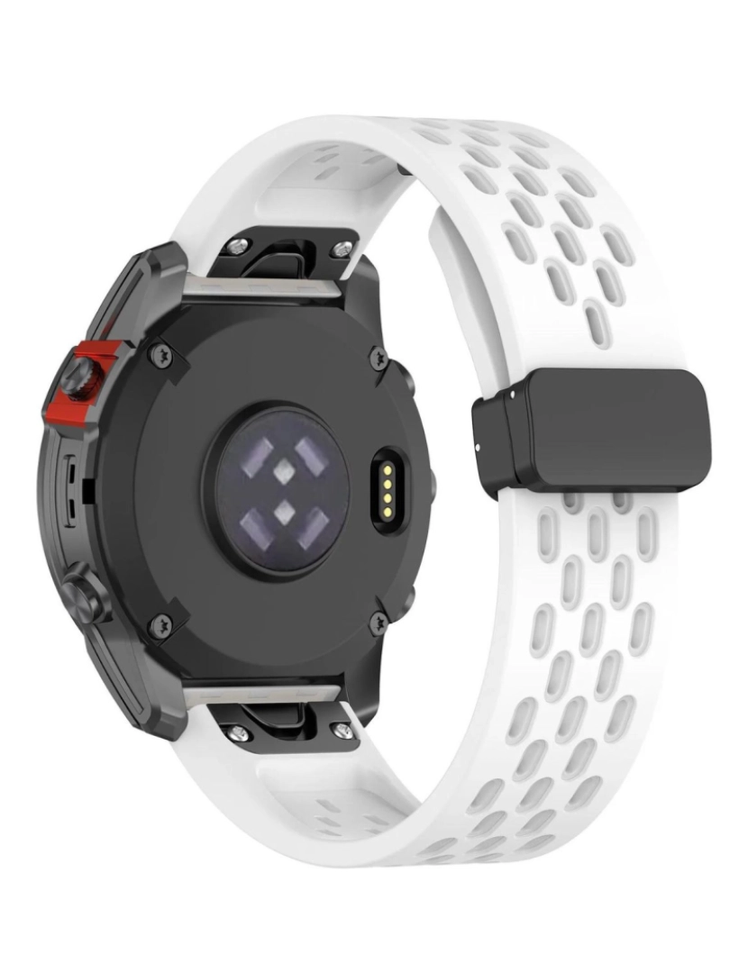 imagem de Pack 2x Bracelete SnapFlow para Garmin Fenix 7 Pro Sapphire Solar Amarelo e Branco3